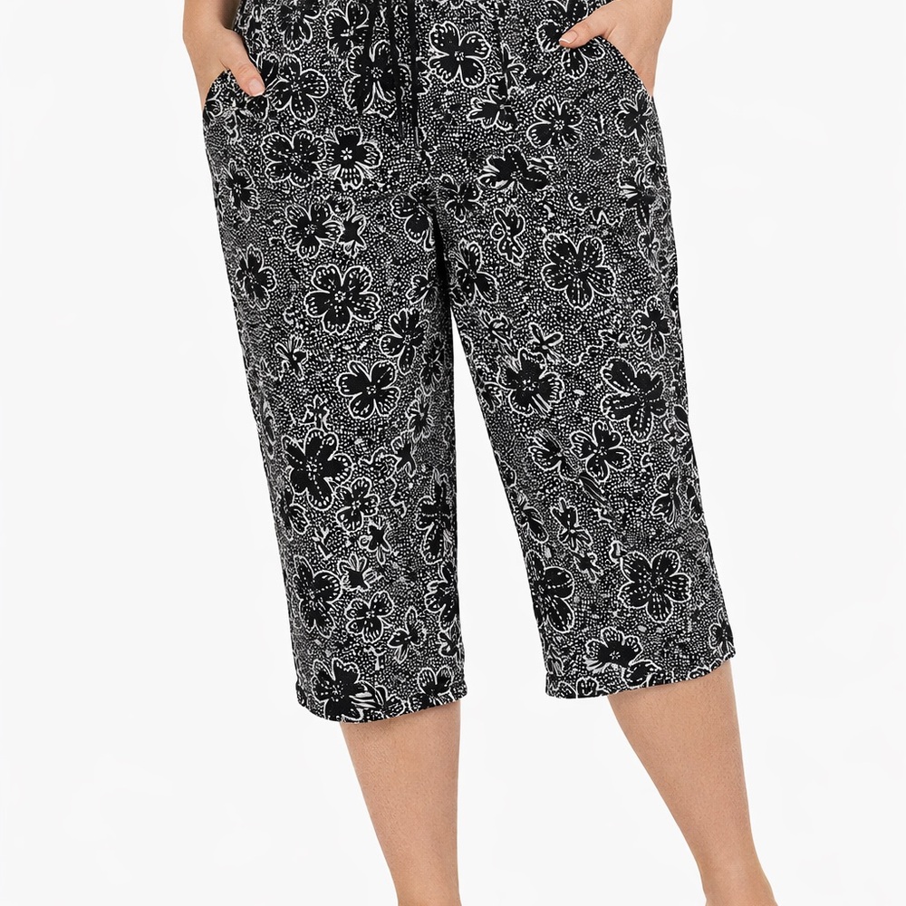Sonoma Wide Leg Linen Viscose‎ Blend Crop Pants size 0X